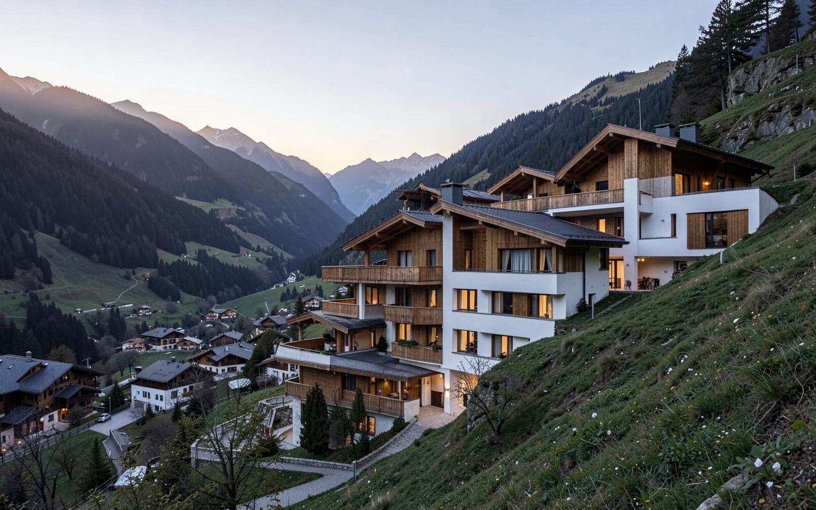 Das Apartmenthaus Die Aussicht am Sonnenhang über Hippach